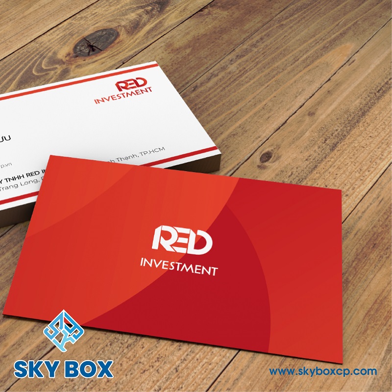 mẫu thiết kế name card tại Sky Box