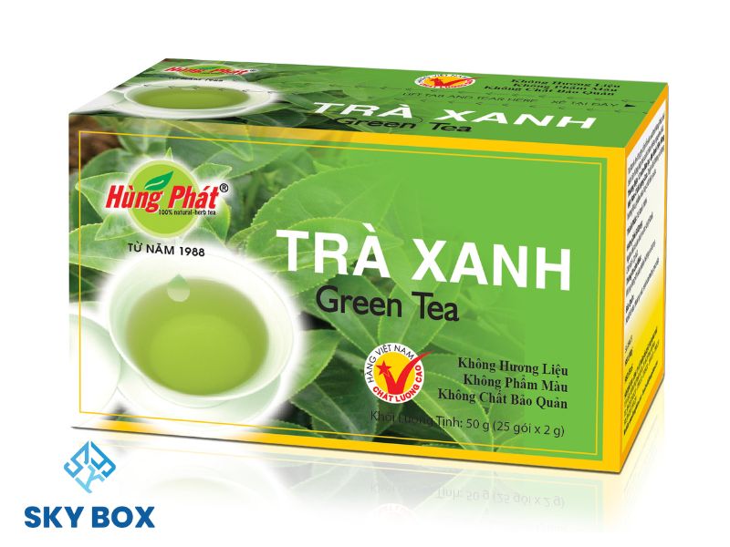 Hộp đựng trà hình hộp chữ nhật - 2